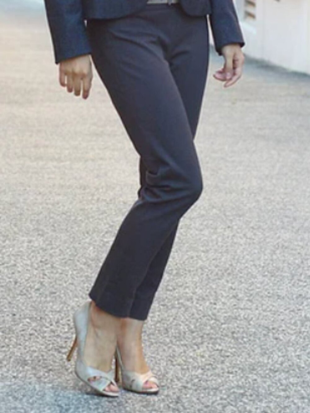 J.Crew Minnie Pants Black Stretch Skinny Workwear Size 0P